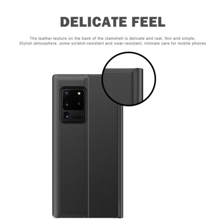 Чехол-книжка Clear View Standing Cover на Galaxy A51 - черный