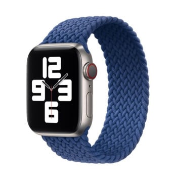 Ремінець Nylon Single-turn Braided для Apple Watch 10 42mm/Series 8/7 41mm / 40mm / 38mm - синій