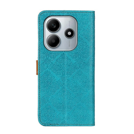 Чехол-книжка European Floral для  Redmi Note 14 4G - синий