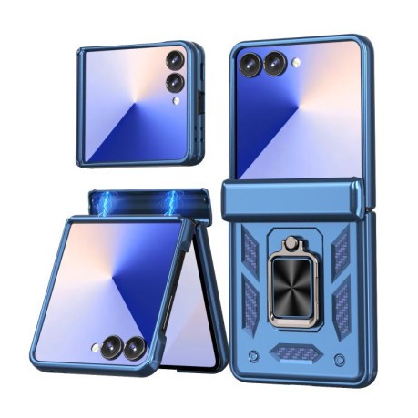 Чехол Sliding Window Hinge на Samsung Galaxy Flip 7 5G - синий
