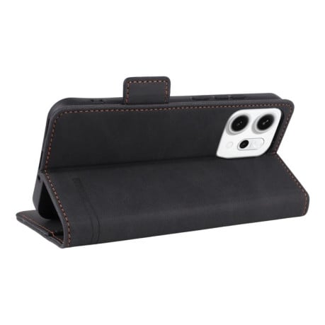 Чехол-книжка Magnetic Clasp Flip на OPPO Reno14 F 5G / 4G - черный