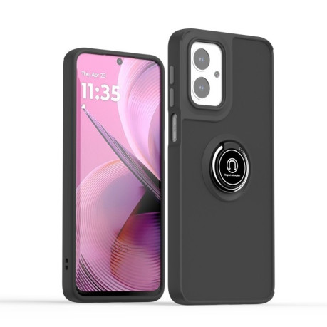 Противоударный чехол Q Shadow 1 Series TPU + PC на Motorola Moto G55 - черный