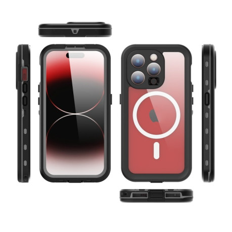 Противоударный чехол RedPepper IP68 Waterproof MagSafe для iPhone 15 Pro Max - черный