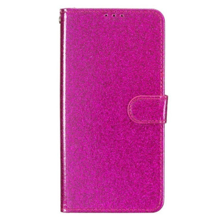 Чохол-книжка Glittery Powder Flip для Samsung Galaxy A35 - пурпурно-червоний