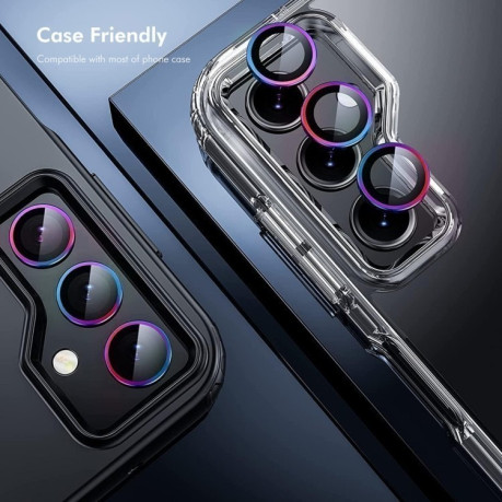 Захисне скло на камеру ENKAY Aluminium Samsung Galaxy S25+ 5G - блакитне