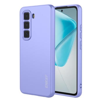 Силиклновый чехол ENKAY Liquid Silicone на Infinix Hot 50 Pro 4G - фиолетовый