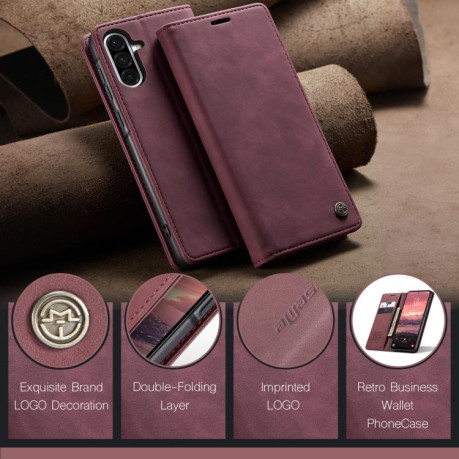 Чехол-книжка CaseMe-013 Multifunctional на Samsung Galaxy A56 - красный