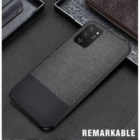 Ударозащитный чехол Cloth Texture на Samsung Galaxy S20 FE - черный