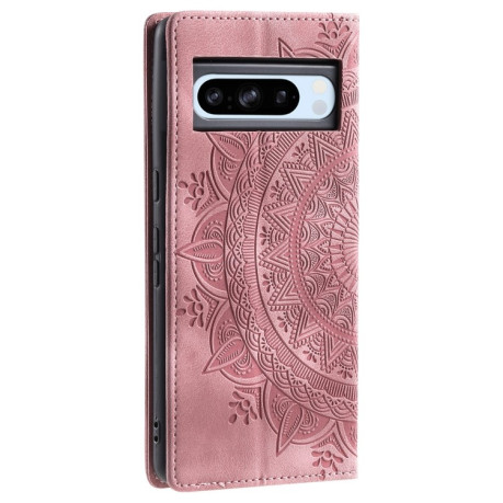 Чехол-книжка Totem Embossed Magnetic Leather для Google Pixel 8 Pro - розовое золото