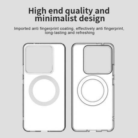 Протиударний чохол MagSafe Holder PC Hybrid для Xiaomi 14T Pro - білий