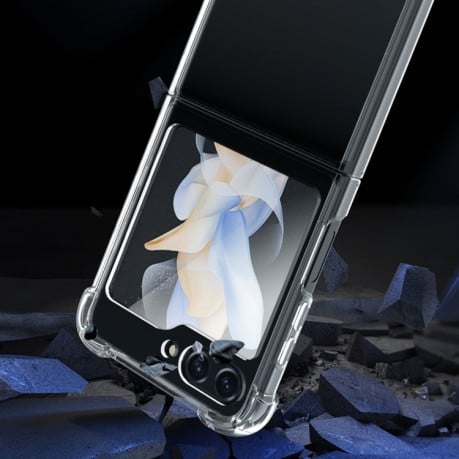 Противоударный чехол Giant Toothed Dragon для Samsung Galaxy Flip 5 - прозрачный