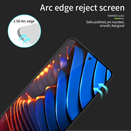 Защитное стекло PINWUYO 9H 3D Full Screen на Xiaomi Redmi Note 12 Pro/ Poco X5 Pro - черный