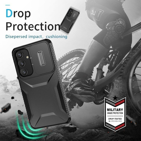 Протиударний чохол Sliding Camshield  для Samsung Galaxy S25+ 5G / S24+ 5G - чорний