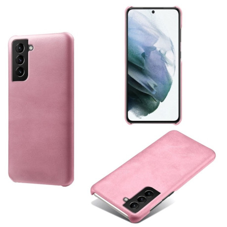 Противоударный чехол Calf Texture для Samsung Galaxy S22 - розовый