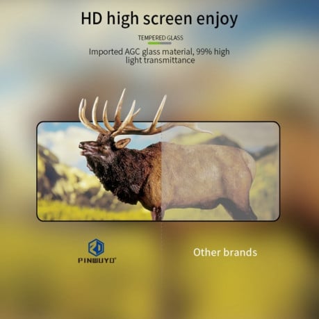 Защитное стекло PINWUYO 9H 3D Full Screen на Samsung Galaxy Fold4 - черное