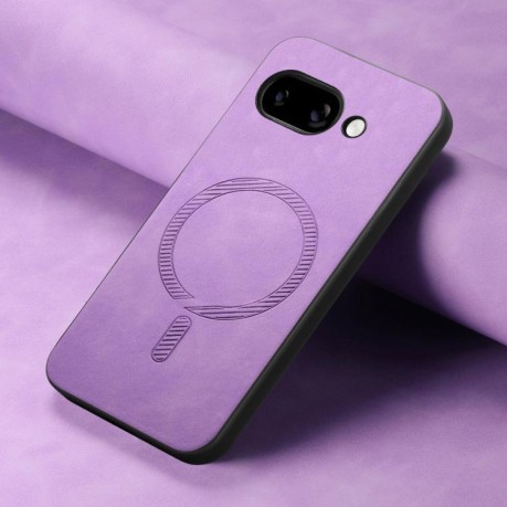 Чохол Retro MagSafe Magnetic PU на Google Pixel 9a - фіолетовий
