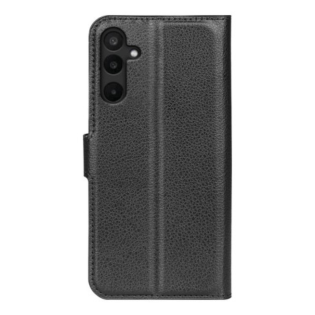 Чехол-книжка Litchi Texture Horizontal Flip Leather на Samsung Galaxy M16 / F16 - черный