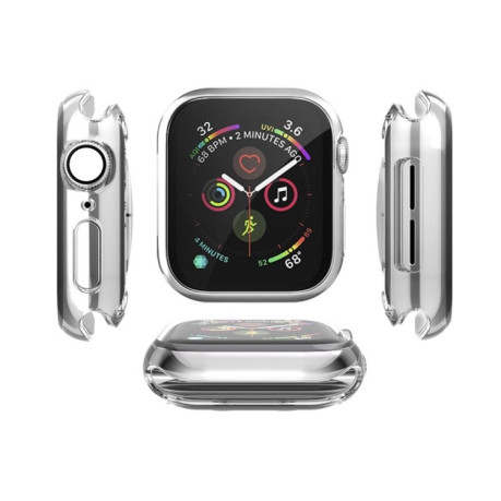 Силиконовый чехол (TPU) для  Apple Watch Series 5 / 4 44mm-прозрачный