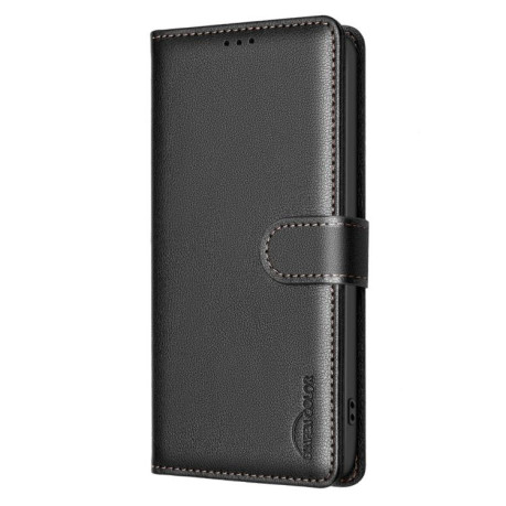 Чохол-книжка Litchi Texture RFID Anti-theft Leather для Xiaomi  Redmi Note 14 Pro 4G - чорний