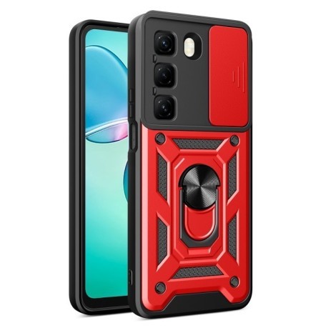 Протиударний чохол Sliding Camshield для Infinix Hot 50 4G - червоний
