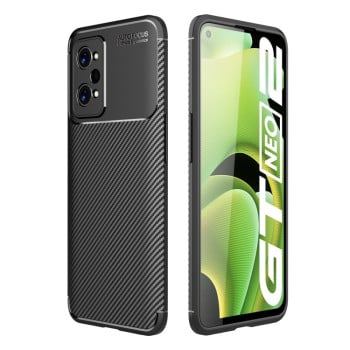 Ударозащитный чехол HMC Carbon Fiber Texture на Realme GT NEO 3T/GT 2/ GT Neo 2 / GT 2 - черный