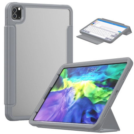 Чехол-книжка Smart Acrylic + TPU для iPad Air 4 2020//Pro 11 2020/2018 - серый