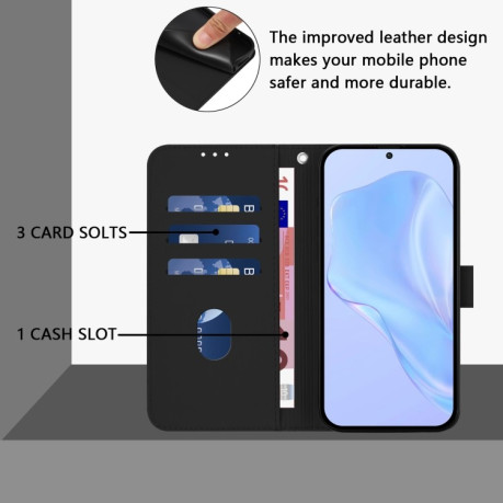 Чехол-книжка Skin Feel Solid Color Leather для Infinix Zero 30 4G - черный