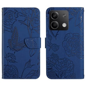 Чохол-книжка Skin Feel Butterfly Embossed Xiaomi Redmi Note 14S/ 13 Pro 4G / POCO M6 Pro 4G   - синій