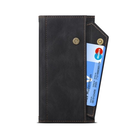 Чохол-гаманець Retro Frosted для Samsung Galaxy M54 - чорний