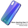 Чохол Baseus Laser luster Glass Case на iPhone X/XS-синьо-зелений