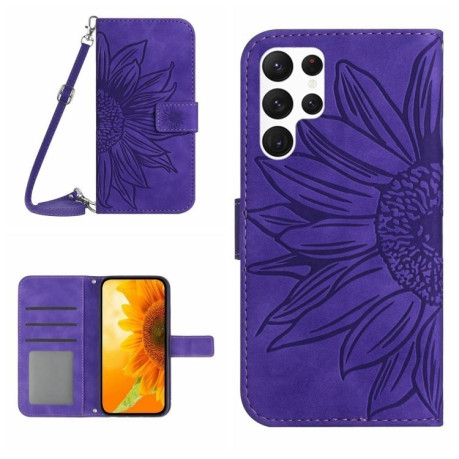 Чохол-книжка Skin Feel Sun Flower  для Samsung Galaxy S25 Ultra 5G - фіолетовий