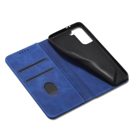 Чохол-книга Calfskin Texture на Samsung Galaxy S21 Plus - синій