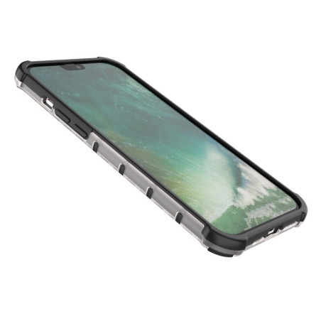 Противоударный чехол Honeycomb на iPhone 12 Mini - серый