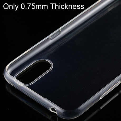 Ультратонкий силиконовый чехол на Samsung Galaxy A01 -прозрачный