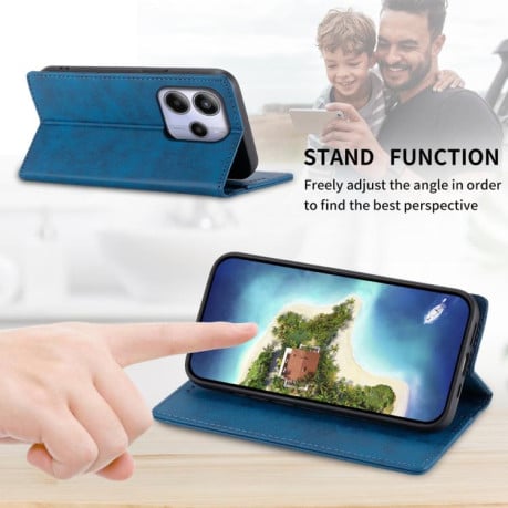 Чохол-книжка Business Solid Color Magnetic RFID Leather Xiaomi Redmi Note 14 4G 164.48mm - синій