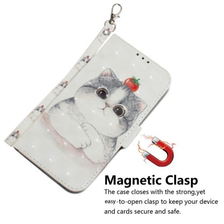 Чохол-книжка 3D Colored Horizontal Flip Leather для OPPO A60 4G - Cat