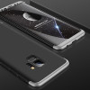 Чехол GKK Three Stage Splicing Full Coverage на Samsung Galaxy S9-темно-серебристый