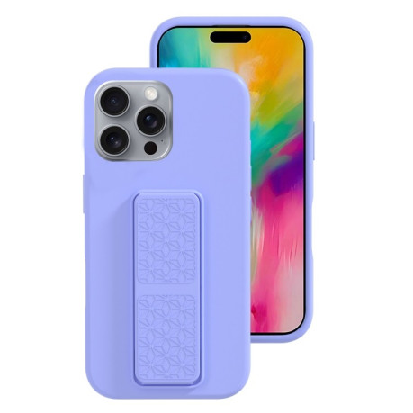 Силиконовый чехол Liquid Silicone Holder на iPhone 16 Pro Max - фиолетовый