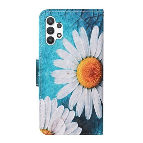 Чохол-книжка Colored Drawing Pattern для Samsung Galaxy A13 4G - Chrysanthemum