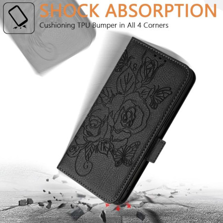 Чехол-книжка Magnetic RFID Anti-theft Leather для Samsung Galaxy S25 Edge 5G - черный