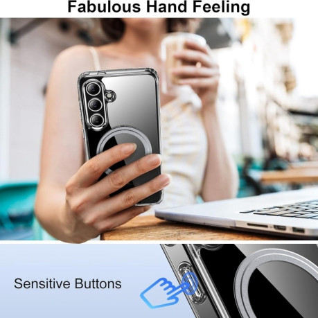 Ультратонкий чохол Transparent Frosted MagSafe для Samsung Galaxy S25+ 5G