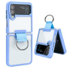 Противоударный чехол Shield with Ring для Samsung Galaxy Flip4 - фиолетовый
