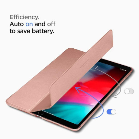 Чехол Spigen Smart Fold на iPad Air 3 2019 - розовое-золото
