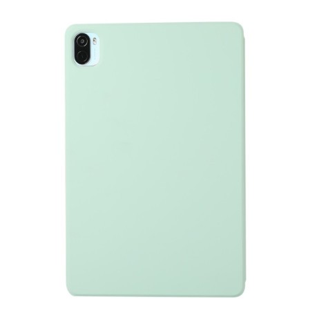Магнитный чехол-книжка Solid Color Magnetic для Xiaomi Pad 5 / Pad 5 Pro - светло-зеленый