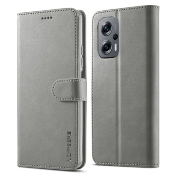 Чехол книжка LC.IMEEKE Calf Texture на Xiaomi Redmi Note 11E/Redme 10 5G - серый