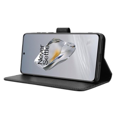 Чехол-книжка Diamond Texture для OnePlus 12R / Ace 3 5G - черный