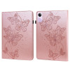 Чехол-книжка Butterfly Rose Embossed для Xiaomi Redmi Pad SE - розовый