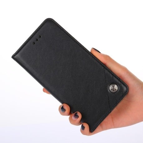 Чохол-книга Non-Magnetic Retro Texture для Samsung Galaxy S22 Plus 5G - чорний