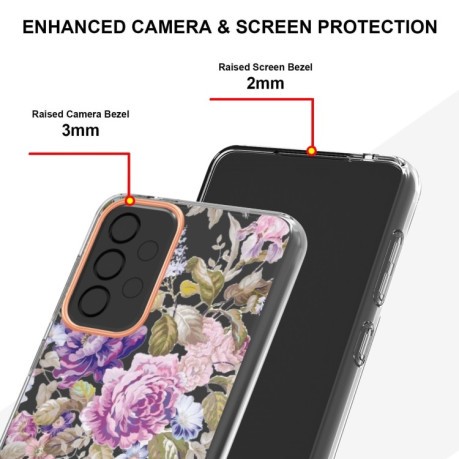 Протиударний чохол Flowers and Plants Series для Samsung Galaxy A33 5G - Purple Peony