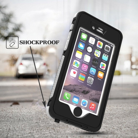 Водонепроникний Протиударний Чохол із Пилозахистом Чорний для iPhone 6, 6S